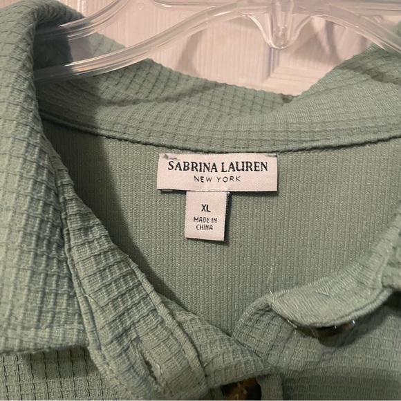 Sage Green Sabrina Lauren Shirt/Jacket - Picture 5 of 6